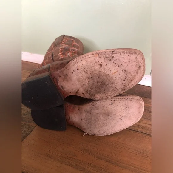 Horse Power Croc Exotic Print Square Toe Cowboy Western Boots Youth size 1 - Picture 2 of 6